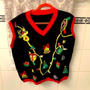 “Ugly” Christmas sweater vest